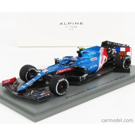   SPARK-MODEL RENAULT F1 A521 RENAULT E-TECH 20B TEAM ALPINE N 31 WINNER HUNGARY GP 2021 ESTEBAN OCON - WITH PIT BOARD