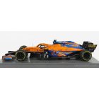 SPARK-MODEL McLAREN F1 MCL35L MERCEDES M12 EQ POWER+ TEAM MCLAREN N 4 7th ABU DHABI GP 2021 LANDO NORRIS