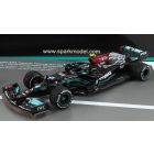 SPARK-MODEL MERCEDES SET F1 2X W12 MERCEDES M12 EQ POWER+ TEAM AMG PETRONAS MOTORSPORT FORMULA ONE N 44 + N 77 ABU DHABI GP 2021 LEWIS HAMILTON - VALTTERI BOTTAS - 8 TIMES WORLD CHAMPION CONSTRUCTEUR