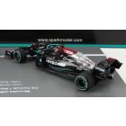 SPARK-MODEL MERCEDES SET F1 2X W12 MERCEDES M12 EQ POWER+ TEAM AMG PETRONAS MOTORSPORT FORMULA ONE N 44 + N 77 ABU DHABI GP 2021 LEWIS HAMILTON - VALTTERI BOTTAS - 8 TIMES WORLD CHAMPION CONSTRUCTEUR
