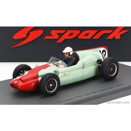 SPARK-MODEL - COOPER - F1 T51 N 18 4th MONACO GP 1960 T.BROOKS