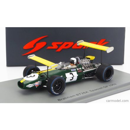 SPARK MODEL BRABHAM F1 BT26A N 3 SPAIN GP 1969 J.BRABHAM