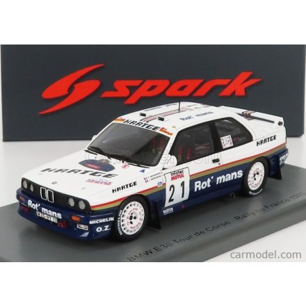 SPARK-MODEL BMW 3-SERIES (E30) N 21 RALLY TOUR DE CORSE 1989 P.BERNARDINI - J.BERNARDINI