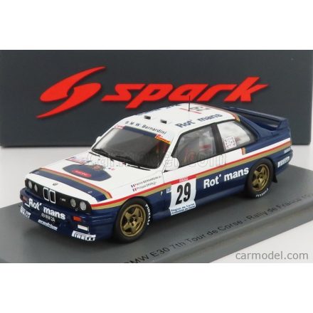 SPARK-MODEL BMW 3-SERIES (E30) N 29 RALLY TOUR DE CORSE 1991 P.BERNARDINI - P.DRAN-PADOVAN