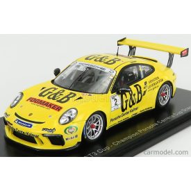   SPARK-MODEL PORSCHE 911 991 GT3 CUP N 2 CHAMPION PORSCHE CARRERA CUP SCANDINAVIE 2018 L.SUNDAHL