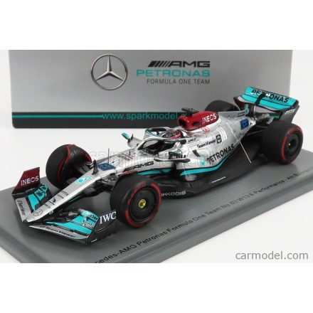 SPARK-MODEL MERCEDES F1 W13E TEAM MERCEDES-AMG PETRONAS F1 N 63 4th BAHRAIN GP 2022 GEORGE RUSSEL