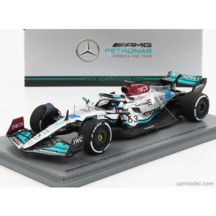 SPARK-MODEL MERCEDES F1 W13E TEAM MERCEDES-AMG PETRONAS F1 N 63 4th BELGIUM GP 2022 GEORGE RUSSEL