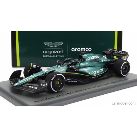 SPARK MODEL ASTON MARTIN F1 AMR23 TEAM ARAMCO COGNIZANT N 18 6th BAHRAIN GP 2023 LANCE STROLL
