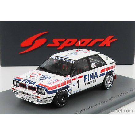 SPARK-MODEL LANCIA DELTA HF INTEGRALE 16V FINA N 1 2nd RALLY TOUR DE CORSE 1991 D.AURIOL - B.OCCELLI