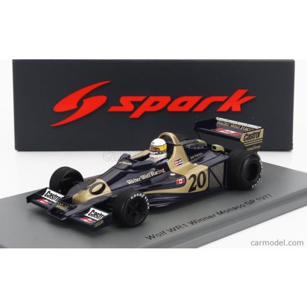 SPARK MODEL WILLIAMS F1 WOLF WR1 N 20 WINNER MONACO GP 1977 J.SCHECKTER