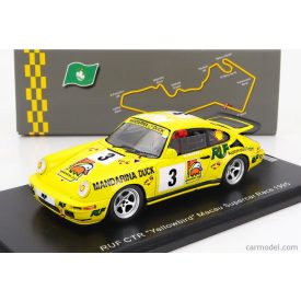   SPARK MODEL PORSCHE 911 RUF CTR YELLOWBIRD N 3 RACE SUPERCAR MACAU 1995 K.WONG