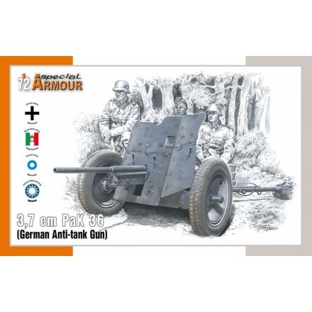 Special Hobby 3,7 cm PaK 36 German Anti-tank Gun makett