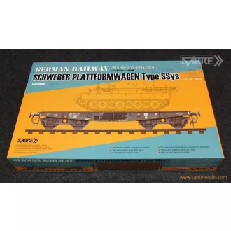   Sabre German Railway Schwerer Plattformwagen Type Ssys makett