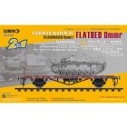 Sabre German Railway Flatbed Ommr makett