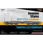 Sabre German Railway Schwerer Plattformwagen SSyms 6 (Axle) 80t PRO makett