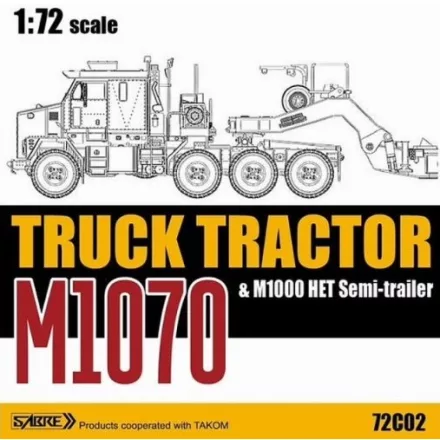 Sabre M1070 TRUCK TRACTOR 1 M1000 HET SEMIT TRAILER makett