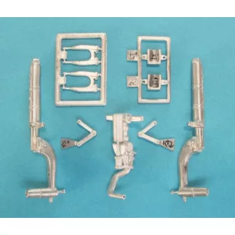   Scale Aircraft Conversions North American P-51 D - Mustang Landing Gear (Trumpeter) - futómű feljavító készlet