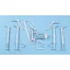 Scale Aircraft Conversions Focke-Wulf Fw-190 A-4 / A-8 - Landing Gear (Zoukei-Mura) - futómű feljavító készlet