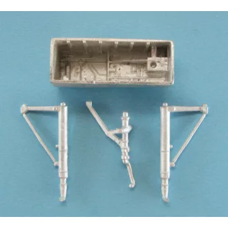   Scale Aircraft Conversions F-102 Landing Gear & Nose Bay (Meng,Hasegawa) - futómű feljavító készlet