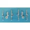 Scale Aircraft Conversions North American P-51D / F-51D / Mustang IV - Landing Gear - Set for 2 planes (Airfix) - futómű feljavító készlet