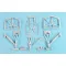 Scale Aircraft Conversions Handley-Page Victor B.2/K.2 - Landing Gear (Airfix) - futómű feljavító készlet