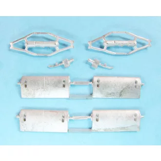   Scale Aircraft Conversions Fokker D.VII - Landing Gear - Set for 2 planes (Eduard) - futómű feljavító készlet