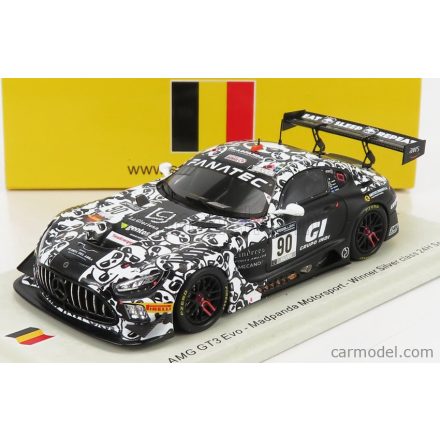 SPARK-MODEL MERCEDES AMG GT3 TEAM MADPANDA MOTORSPORT N 90 WINNER SILVER CLASS 24h SPA 2021 E.PEREZ COMPANC - R.SANCHEZ - P.KUJALA - R.BREUKERS