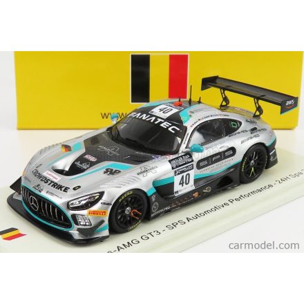 SPARK-MODEL MERCEDES AMG GT3 TEAM SPS AUTOMOTIVE PERFORMANCE N 40 24h SPA 2021 M.BORN - J.LOVE - Y.METTLER - L.D.ARNOLD