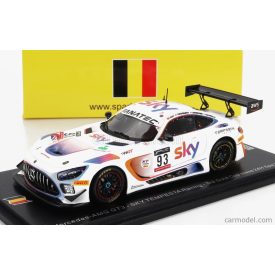   SPARK MODEL MERCEDES BENZ AMG GT3 AMG TEAM SKY TEMPESTA RACING N 93 3rd GOLD CUP CLASS 24h SPA 2022 J.HUI - L.SPINELLI - C.FROGGATT - E.CHEEVER