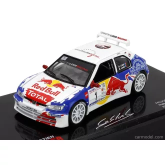   EDICOLA PEUGEOT 306 MAXI N 1 WINNER RALLY NATIONAL DE HAUTE PROVENCE 2017 SEBASTIEN LOEB - SEVERINE LOEB - WITH SHOWCASE