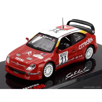   EDICOLA CITROEN XSARA WRC N 21 WINNER RALLY ADAC DEUTSCHLAND 2002 SEBASTIEN LOEB - DANIEL ELENA - WITH SHOWCASE
