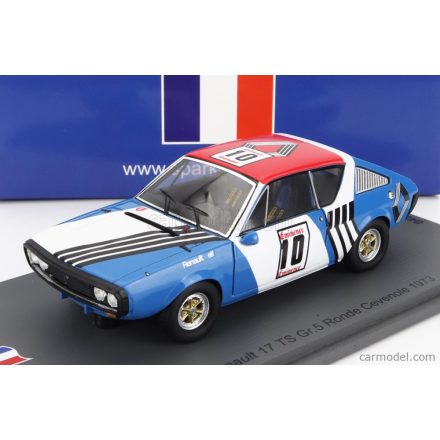 SPARK-MODEL - RENAULT - R17 N 10 3rd RONDE CEVENOLE 1973 J.P.NICOLAS
