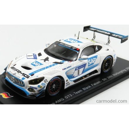 SPARK-MODEL MERCEDES GT3 TEAM BLACK FALCON N 1 5th 24h NURBURGRING 2017