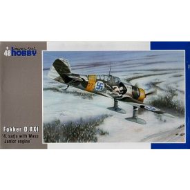   Special Hobby Fokker D.XXI 4. Sarja with Wasp Junior Engine makett