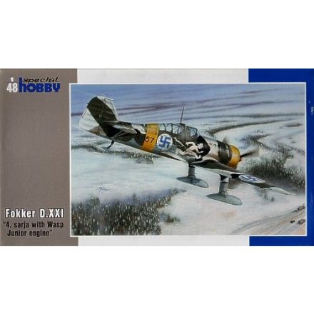 Special Hobby Fokker D.XXI 4. Sarja with Wasp Junior Engine makett