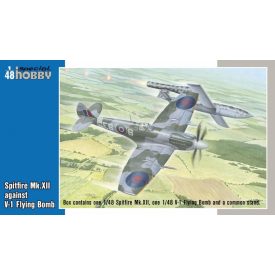 Special Hobby pitfire Mk.XII against V-1 Flying Bomb makett