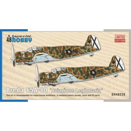Special Hobby Breda 65A-80 'Aviazione Legionaria' makett