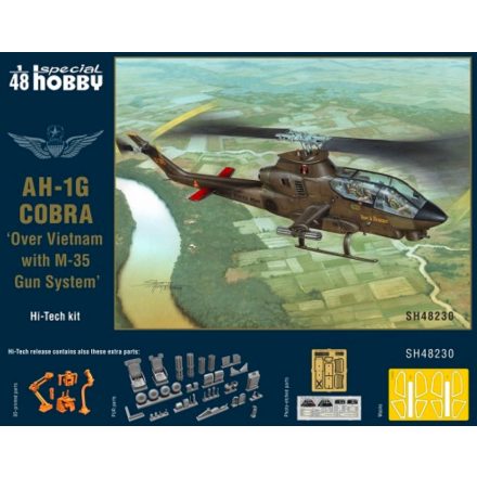 Special Hobby AH-1G Cobra "Over Vietnam with M-35 Gun System" Hi-Tech makett