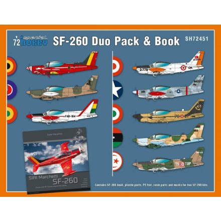 Special Hobby SIAI-Marchetti SF-260 Duo Pack & Book makett