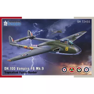   Special Hobby - DH.100 Vampire FB.Mk.9 Tropicalised Fighter-Bomber repülő makett