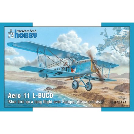 Special Hobby Blue bird on a long flyight over Europe, Africa and Asia (Aero 11 L-BUCD makett