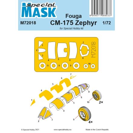 Special Hobby Fouga CM-175 Zephyr Mask (Special Hobby) maszkoló