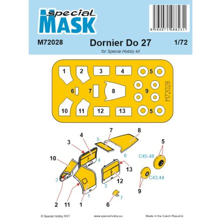 Special Hobby Dornier Do.27 Mask (Special Hobby) maszkoló
