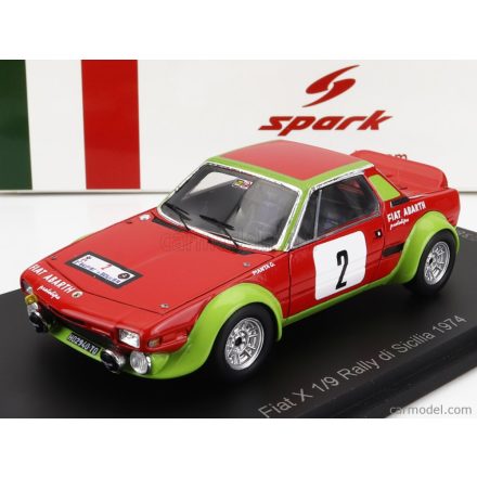 SPARK-MODEL - FIAT - X1/9 ABARTH N 2 RALLY DI SICILIA 1974 G.PIANTA - B.SCABINI