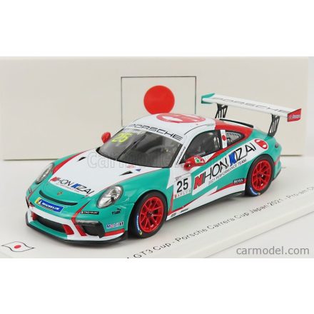 SPARK-MODEL PORSCHE 911 991 GT3 CUP N 25 PORSCHE CARRERA CUP JAPAN PRO-AM CHAMPION 2021 KIYOSHI UCHIYAMA