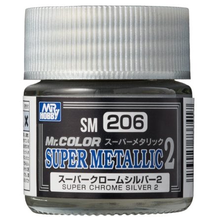 Mr. Color Super Metallic 2 SM-206 - Super Chrome Silver 2