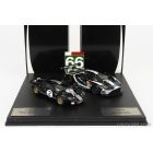 IXO FORD SET 2X GT FORD ECOBOOST 3.5L TURBO V6 TEAM FORD CHIP GANASSI UK N 66 6th LMGTE PRO CLASS 24h LE MANS 2019 S.MUICKE - O.PLA - B.JOHNSON + GT40 MKII 7.0L V8 TEAM SHELBY AMERICAN INC. N 2 WINNER