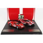 IXO FORD SET 2X GT FORD ECOBOOST 3.5L TURBO V6 TEAM FORD CHIP GANASSI UK N 67 4th LMGTE PRO CLASS 24h LE MANS 2019 H.TINCKNELL - A.PRIAULX - J.BOMARITO + GT40 MKIV 7.0L V8 TEAM SHELBY AMERICAN INC. N
