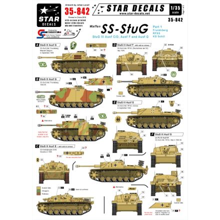 Star Decals Waffen-SS Sturmgeschutz/StuG.# 1 matrica