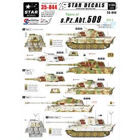   Star Decals Pz.Kpfw.VI Tigers of schwere Pz. Abt 509 last year matrica